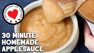 Easy Applesauce Recipe  How To Make Applesauce  Cooking Up Love [upl. by Adierf]