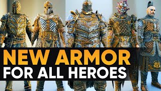 For Honor New Armor Variations For All Heroes  Year 5 Season 2 MIRAGE [upl. by Hakon]