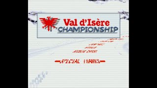 Val dIsere Championship  Super Nintendo Entertainment System  Intro amp Title Screen [upl. by Jacquenette]