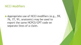 Billing Guidelines for NCDLCD and NCCI Edits Part 2 [upl. by Nayab]