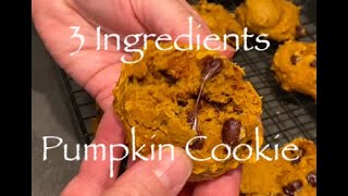 3 ingredients Pumpkin Cookies [upl. by Eemak]