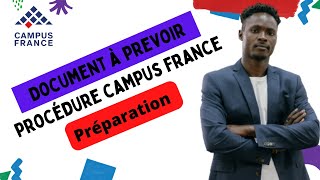 Campus France 2023 document à prévoir pour la procédure campus France [upl. by Edi218]