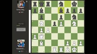 Alisher Suleymenov VS Magnus Carlsen 2023qatarmasters ROUND 02 [upl. by Colyer]