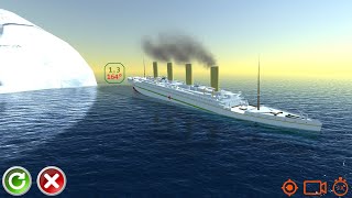 Britannic hits an iceberg  Ship Handling Simulator  Ship Mooring 3D [upl. by Aitselec]