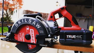 SKILSAW 714 TRUEHVL Cordless Worm Drive Circular Saw FULL REVIEW skilsaw wormdrive saw [upl. by Aidole]