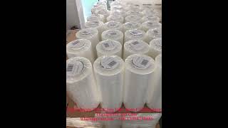 30cm x10micron x300m very transparent plastic food wrap clear 600m 1000m PVC film Selfadhesive film [upl. by Hilaria]