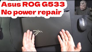 Asus ROG STRIX G533Q  No power Not charging motherboard repair [upl. by Melanie]