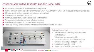 Power Engineering Grid analysis and new controllable loads by LD DIDACTIC [upl. by Eecram222]