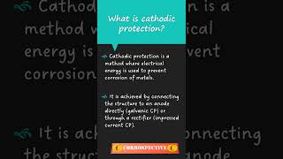 What is cathodic protection shorts cathodicprotection corrospective corrosion gateexam [upl. by Aem]