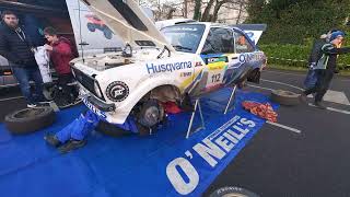 Killarney Historic Rally service park before last night stage DJI Action 4 [upl. by Yecnay691]