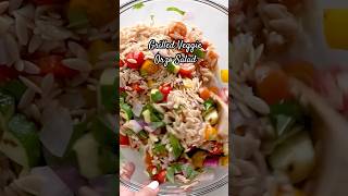 Grilled Summer Orzo Salad 🫑🍅🌿 [upl. by Sauls]