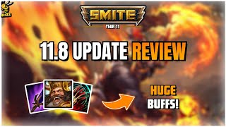 BIG BUFFS INCOMING  118 Patch Notes Update Review  Smite [upl. by Onaivatco]