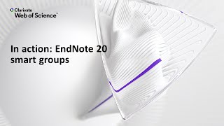 In action EndNote 20 Windows smart groups [upl. by Yenot268]