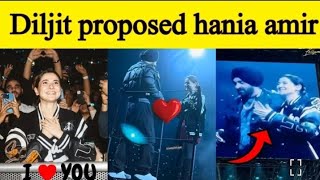 Diljit Dosanjh Invites Hania Amir on Stage  London Concert 2024 [upl. by Madlen]