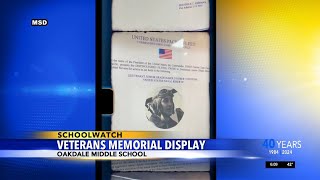 Oakdale Middle School unveils Veterans Memorial Display [upl. by Meeker]