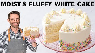 EASY White Cake Recipe [upl. by Finnegan777]