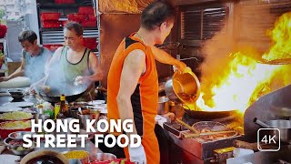 Hong Kong Amazing Street Food 4K [upl. by Ayiotal]