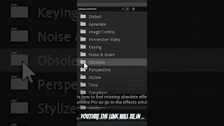 How to RESTORE Obsolete Effects in Premiere Pro [upl. by Meerek]