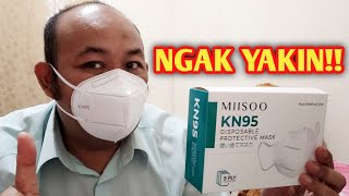 REVIEW MASKER KN95 MIISOO YANG SUPER MURAH [upl. by Dnalyram427]