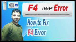 Haier dc inverter ac f4 error code  how to remove f4 error code [upl. by Jason]