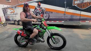 TEASER BRAND NEW KAWASAKI KX500AF HELL YES THANKS TO AJ  BUILT500COM [upl. by Aitnas]