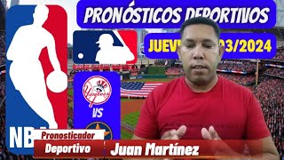 Pronósticos Deportivos Hoy Jueves 28032024 🏀NBA ⚾MLB Parley Gratis 5 Regalitos Gana Fácil 💵💵 [upl. by Irolav]