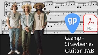 Caamp  Strawberries Guitar Tabs TABS [upl. by Thorvald]