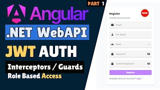 A StepbyStep Guide  Angular and NET 8 Authentication 🔐  Part 1 [upl. by Lumbye]