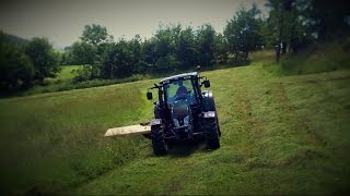 Fauchage 2016  Valtra N123  Krone easy cut 280 [upl. by Forrest957]