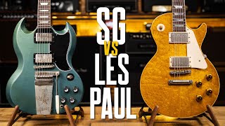 Les Paul Vs SG Four Awesome Guitars Four Classic Amps [upl. by Aikemet]