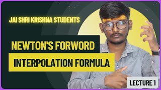 NEWTONS FORWORD AND BACKWORD INTERPOLATION METHODENGINEERINGMATHS4 by CHIRAG SOLANKI [upl. by Yekim385]