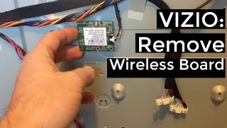 Vizio TV Remove Replace Wireless Board D55ud1 [upl. by Raye690]