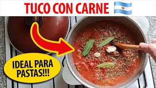 Cómo hacer tuco con carne  Receta detallada paso a paso [upl. by Norling814]