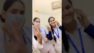 Bsc nursing students clinical duty hospital life ytshortsvideo saddamnursingvlog [upl. by Norramic]