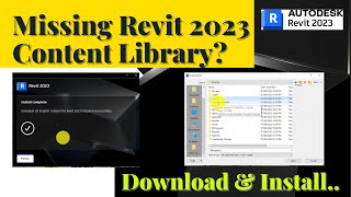 How to update Revit 2023 Missing Content Library Explained [upl. by Corene]