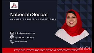 PropWiz  Nabbelah Seedat your local Potchefstroom property agent  Make the best agent choice [upl. by Bussey245]