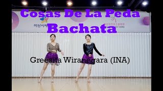 Cosas De La Peda Bachata Linedance demo Beginner ARADONG linedance [upl. by Aisayn]