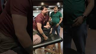 Thoracic Manipulation by Chiropractic Adjustment painrelief chiropractor backpainchiropractic [upl. by Pussej]