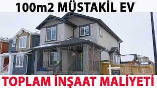 100m2 MÜSTAKİL EV İN TOPLAM İNŞAAT MALİYETİ [upl. by Laekim444]