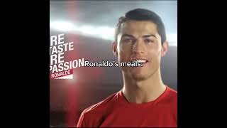 Ronaldo’s meals💀🙏 ronaldo fyp viralshort [upl. by Nehtan]