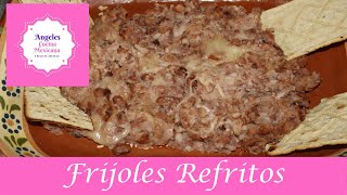 Frijoles Refritos con solo 3 ingredientes  Angeles Cocina Mexicana [upl. by Ambler]