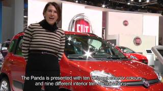 Nuova Fiat Panda Bologna Motor Show 2011  Interview with Roberta Zerbi [upl. by Aicsila]