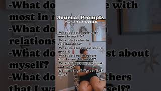 Journal Prompts for Self Reflection mindfullife journalprompts mentalhealthmatters [upl. by Parrnell]