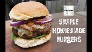 Homemade Cheeseburgers  Barbechoo TV [upl. by Sadoff179]