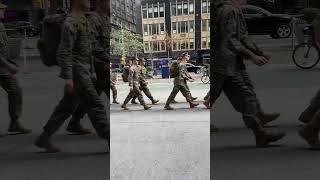 New York Times Square American Troops [upl. by Riana647]