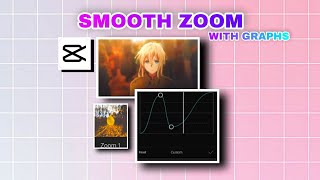 Smooth zoom  graphs  Capcut  Tutorial [upl. by Savior]