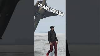 Biggest plane accident in gta v shorts [upl. by Ybbil]