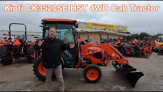 Kioti CK Series CK3520SE HST 4WD Cab Tractor With Front End Loader [upl. by Liv]