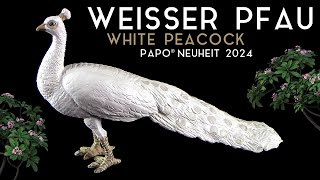 Papo ® Weisser Pfau  White Peacock  Paon blanc  Neuheit 2024 New  Review [upl. by Brandy]