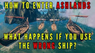 Valheim Ashlands  What happens if you use the wrong ship to get there [upl. by Rednijar]